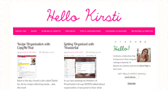 Desktop Screenshot of hellokirsti.com