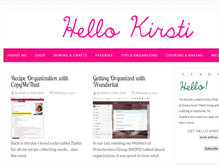 Tablet Screenshot of hellokirsti.com